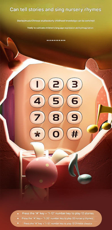 Interactive Kids' Piggy Bank Safe with Music, Stories & Password Lock(Yellow)