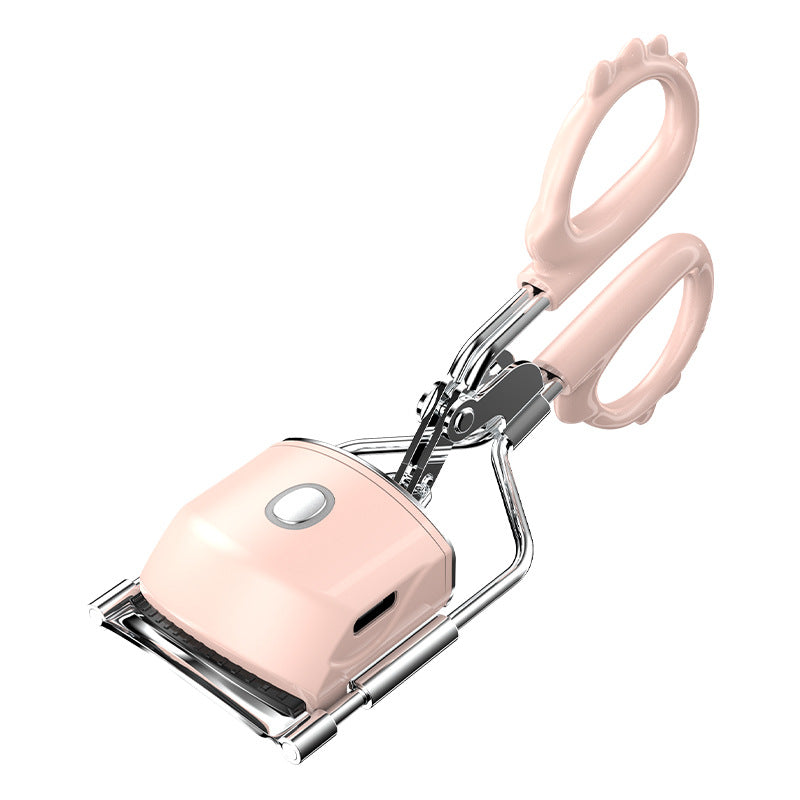 Heated Eyelash Curler with 2 Temperature Controls, Long-Lasting Curl(pink)