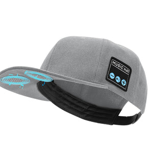 Wireless Bluetooth 5.0 Music Hat - Outdoor Speaker Cap with Mic, Sun Protection & Breathable Fabric(Light gray)