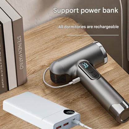 Cordless Rechargeable Hair Dryer - 120,000 RPM High-Speed Motor, 15600mAh Battery, Hot & Cold Air(grey)