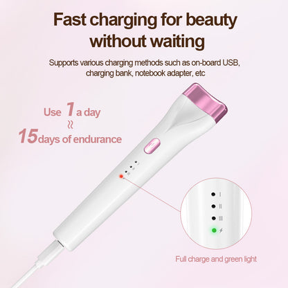 Rechargeable Heated Eyelash Curler - 3 Temperature Settings, 30s Rapid Heating & Anti-Scald Design(Pink)