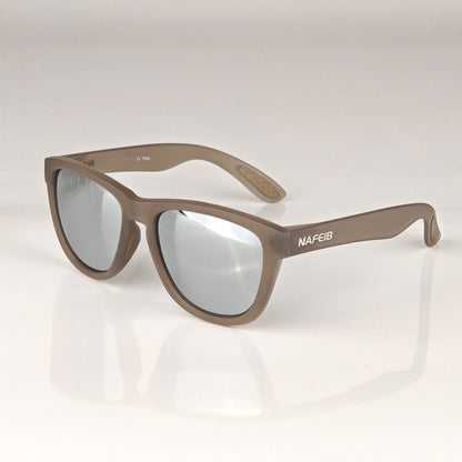 NAFEIB Polarized Sports Sunglasses - Lightweight TR90 Frame, UV400 Protection for Riding & Outdoor Activities(Transparent gray)