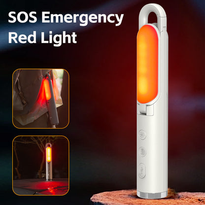 Multi-Function Folding LED Camping Lantern & Flashlight - USB Rechargeable, 3 Light Modes + SOS(Black)