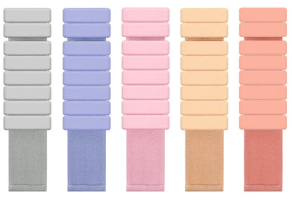 Pink Premium Adjustable Silicone Wrist & Ankle Weights (1lb Each, 2lb Pair) - Waterproof & Sweatproof for Enhanced Yoga, Running & Fitness Workouts