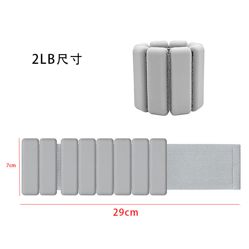 Purple Premium Adjustable Silicone Wrist & Ankle Weights (1lb Each, 2lb Pair) - Waterproof & Sweatproof for Enhanced Yoga, Running & Fitness Workouts