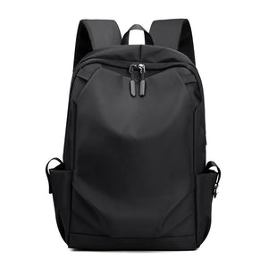 Black Modern Anti-Theft Laptop Backpack with USB Charging Port - Water-Repellent Travel & Business Bag for 15.6 Inch Laptops