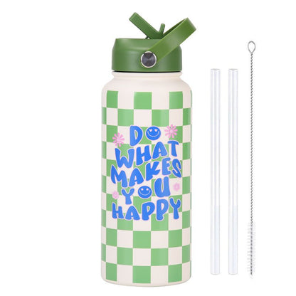 BPA Free Water Bottle Stainless Steel - 1L Green - Factory Direct Shop