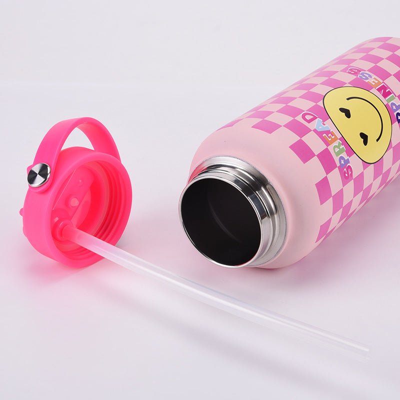 BPA Free Water Bottle Stainless Steel - 1L Pink - Factory Direct Shop