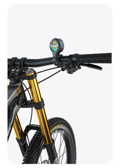 Black Style E Ultra-Loud Electric Bike Horn - 130dB USB Rechargeable, IPX6 Waterproof, Easy Mount Bicycle Safety Bell