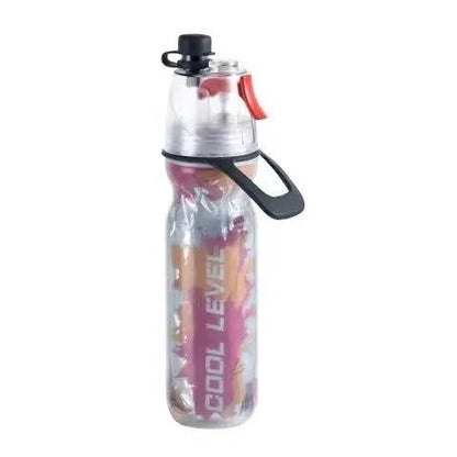 Red 500ML Insulated Sports Water Bottle with Cooling Mist - Triple - Layer Design Keeps Drinks Cold for Hours - Portable PE Misting Bottle - Factory Direct Shop