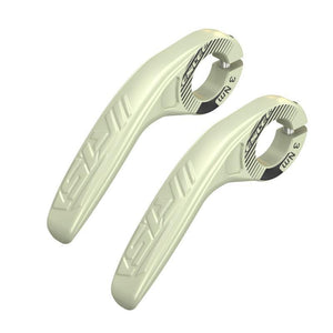 Light Green Ultralight Ergonomic Bike Bar Ends - High-Strength Composite Horn Grips (22.2mm)