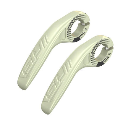Light Green Ultralight Ergonomic Bike Bar Ends - High-Strength Composite Horn Grips (22.2mm)