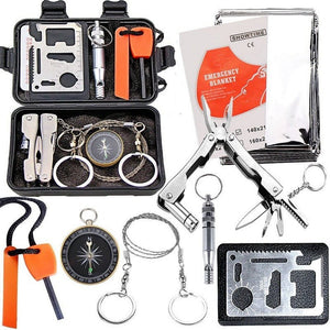 Survival Kit 8 - in - 1 Black - Factory Direct Shop