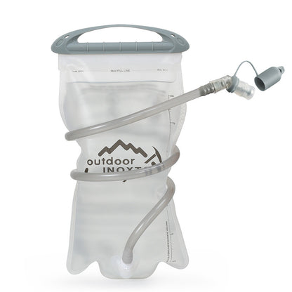 1.5L White Hydration Bladder - Foldable Water Bag for Cycling, Running, Hiking, and Outdoor Sports
