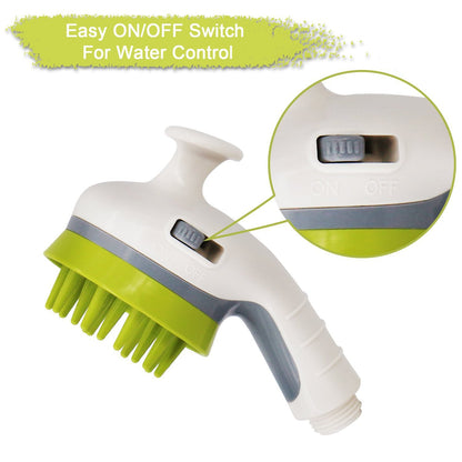 White Ultimate Pet Bathing Showerhead - Dog - Friendly Pressure - Boost Spray with Foamer - Factory Direct Shop