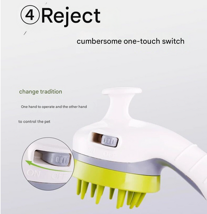 Orange Ultimate Pet Bathing Showerhead - Dog - Friendly Pressure - Boost Spray with Foamer - Factory Direct Shop