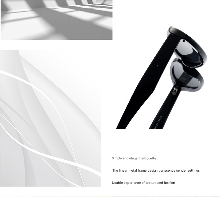 2PCS Pink Blue Retro Oval Cat-Eye Sunglasses - Chic Influencer-Style Shades