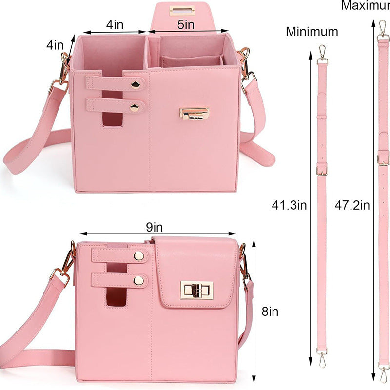 Apricot Portable Insulated Water Bottle Carrier Bag with Adjustable Shoulder Strap - Crossbody Drink Holder for Outdoor Activities