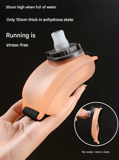 2 - Pices Transparent Color Ergonomic Wearable Hydration Flask - Hands - Free Wrist Water Bottle for Running & Sports - Factory Direct Shop