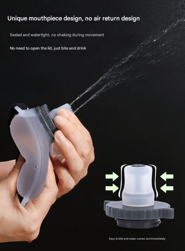 2 - Pices Transparent Color Ergonomic Wearable Hydration Flask - Hands - Free Wrist Water Bottle for Running & Sports - Factory Direct Shop