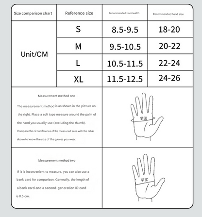 L Blue Unisex Full-Finger Cycling Gloves - Padded Shock-Absorbing & Anti-Slip Grip for MTB & Road Biking