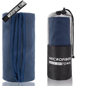 Gym Towel Microfiber 2 - piece - Navy Blue - Factory Direct Shop