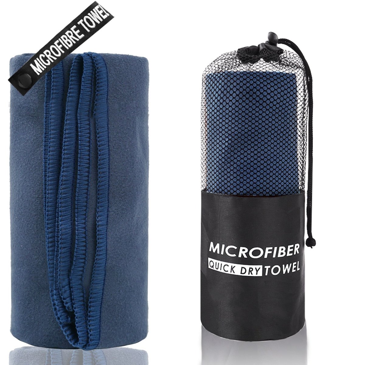 Gym Towel Microfiber 2 - piece - Navy Blue - Factory Direct Shop
