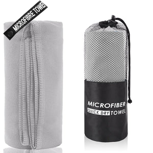 Gym Towel Microfiber 2 - piece - Grey - Factory Direct Shop