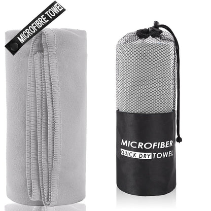 Gym Towel Microfiber 2 - piece - Grey - Factory Direct Shop