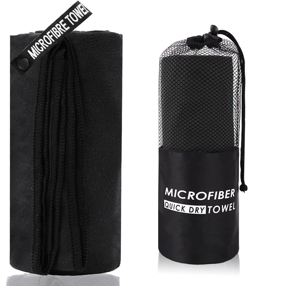 Gym Towel Microfiber 2 - piece - Black - Factory Direct Shop