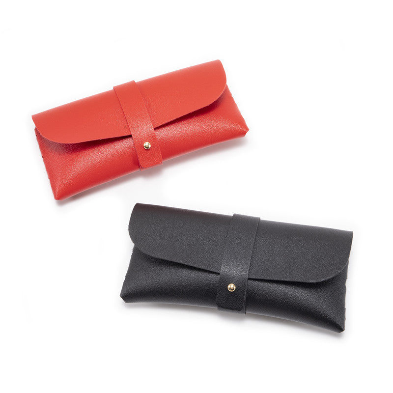 3-Piece White Chic & Sleek PU Leather Soft Eyeglass Case - Protective Pouch for Sunglasses & Reading Glasses