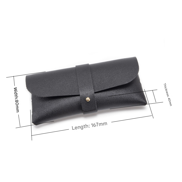3-Piece White Chic & Sleek PU Leather Soft Eyeglass Case - Protective Pouch for Sunglasses & Reading Glasses