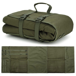 Green Portable Tactical Shooting Mat - Lightweight Roll-Up Ground Pad for Outdoor Range & Hunting