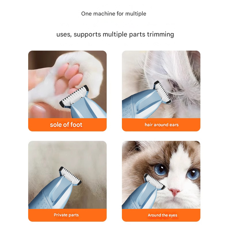 Purple Precision Pet Paw Trimmer - Waterproof & Rechargeable Grooming Clipper for Dog & Cat Paws, Eyes, and Ears - Factory Direct Shop