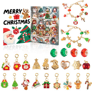 24-Day DIY Christmas Advent Calendar Jewelry Kit(RC469-1)