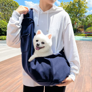 Navy blue Pet Carrier Backpack - Comfortable Shoulder Bag for Cats and Dogs, Ideal for Outdoor Use in Autumn and Winter - Factory Direct Shop