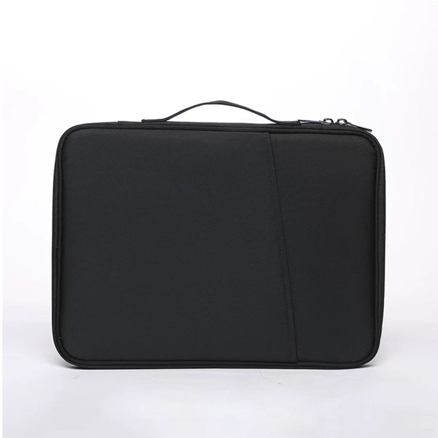 Black 360° Protective Laptop & Tablet Sleeve with Accessory Organizer - Water - Repellent Carrying Case - Factory Direct Shop