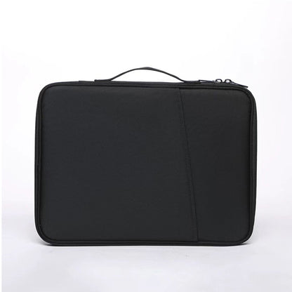 Black 360° Protective Laptop & Tablet Sleeve with Accessory Organizer - Water - Repellent Carrying Case - Factory Direct Shop