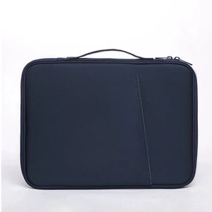 Navy blue 360° Protective Laptop & Tablet Sleeve with Accessory Organizer - Water - Repellent Carrying Case - Factory Direct Shop