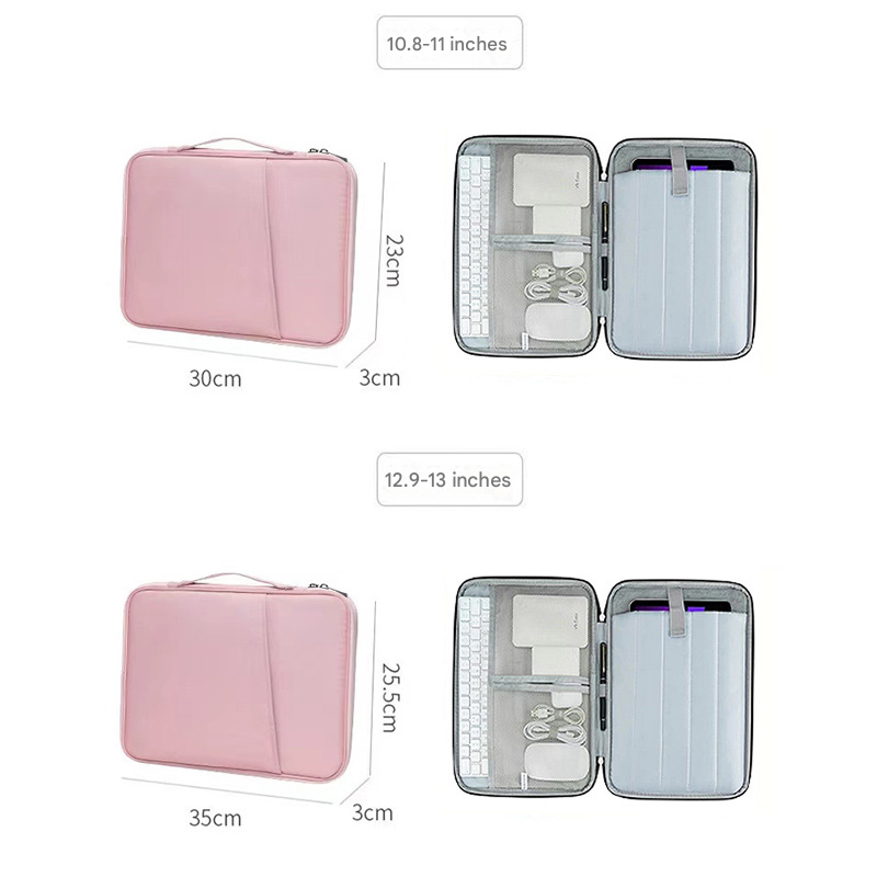 Green 360° Protective Laptop & Tablet Sleeve with Accessory Organizer - Water - Repellent Carrying Case - Factory Direct Shop
