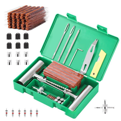 Tyre Repair Kit - 58 Piece Heavy Duty Tubless - Factory Direct Shop