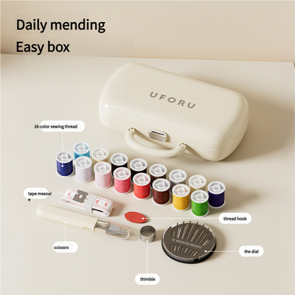 Complete Sewing Kit - Portable with Organized Compartments(green)
