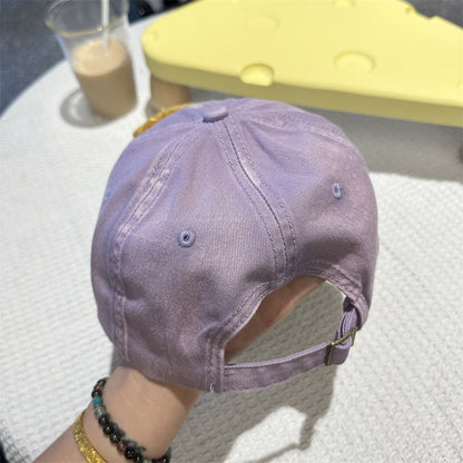 Adorable Cartoon Cat & Stars Baseball Cap - 100% Cotton, Adjustable Fit, Sun Protection(green)