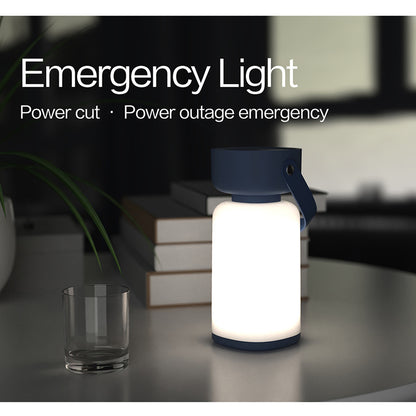 Portable LED Outdoor Camping Lantern - USB Rechargeable, 1200mAh Battery, Emergency Light(blue)