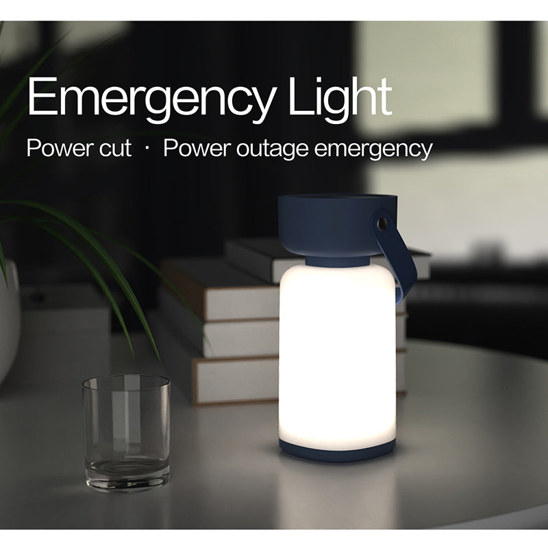 Portable LED Outdoor Camping Lantern - USB Rechargeable, 1200mAh Battery, Emergency Light(Brown)