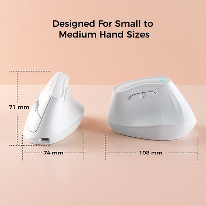 Ergonomic Vertical Mouse - Multi-Device Bluetooth5.0 & 2.4G Wireless, Adjustable DPI, Silent Click(green)