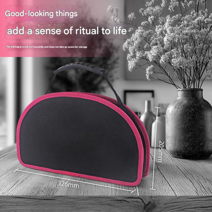 63-Piece Essential Home Repair Tool Kit with Portable Zipper Case (pink)