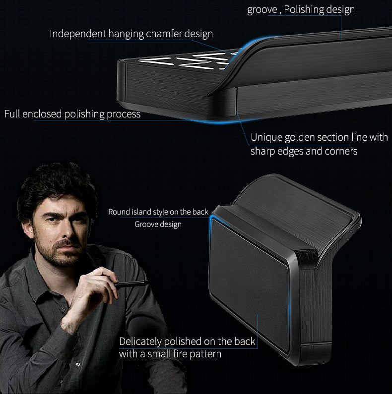 Compact OBD2 Car Head-Up Display (HUD) - Digital Speedometer with 5 Alarm Functions & Adaptive Brightness(black)