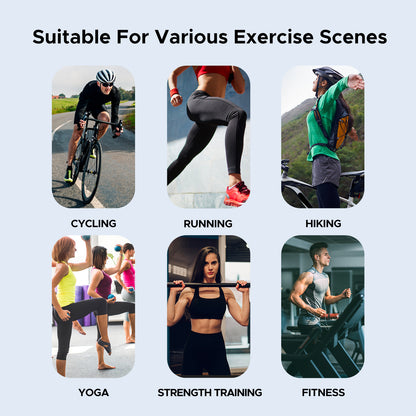 Optical Armband Heart Rate Monitor - Bluetooth & ANT+ Dual Protocol, IP67 Waterproof for Fitness Training(black)