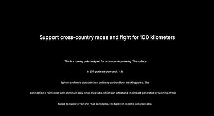 Ultralight Carbon Fiber Foldable Trail Running & Hiking Pole(blue Recommended height range 155-165cm)